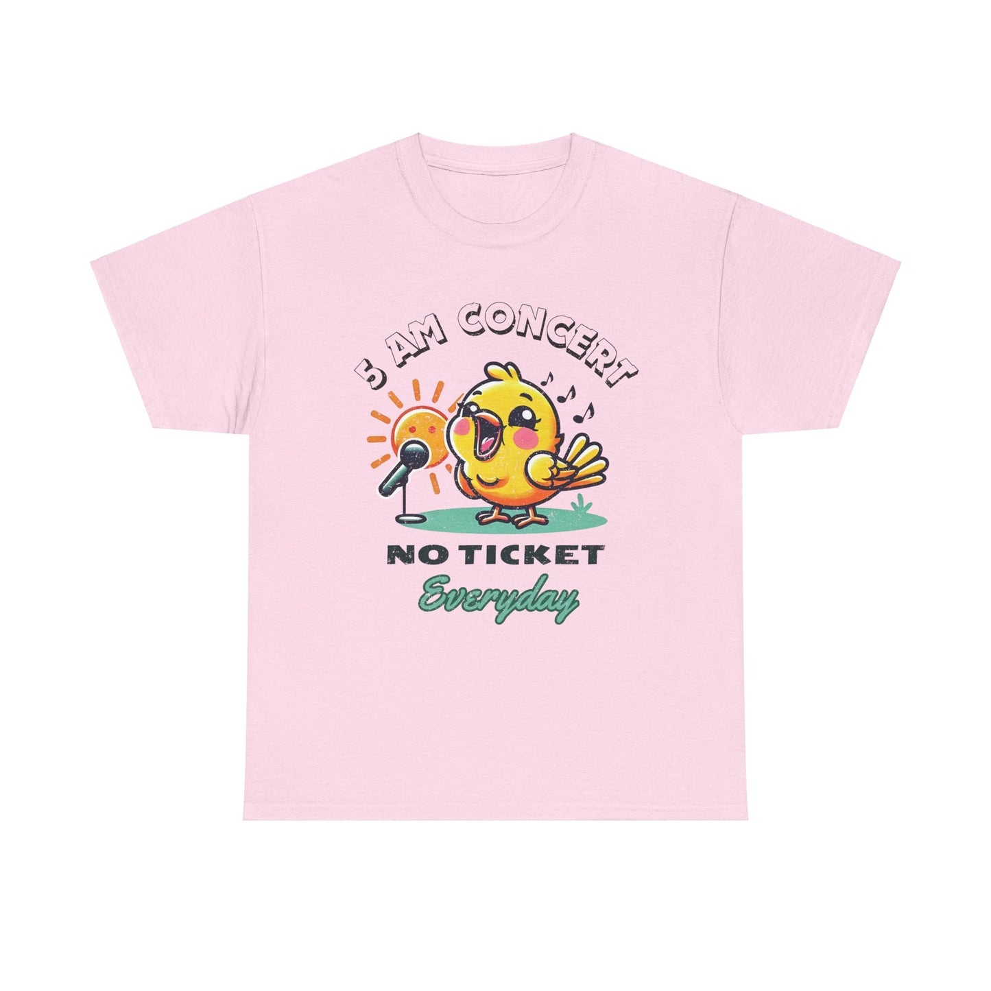 Cheerful '5 AM Concert' Unisex Cotton Tee – Cozy and Fun for Early Birds!
