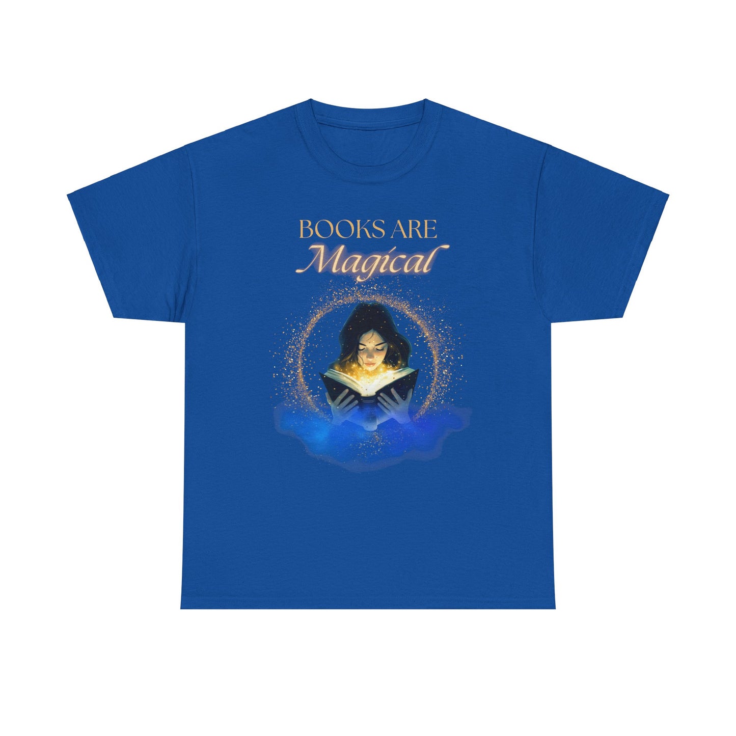 Cozy 'Books Are Magical' Unisex Cotton Tee – Perfect for Book Lovers!