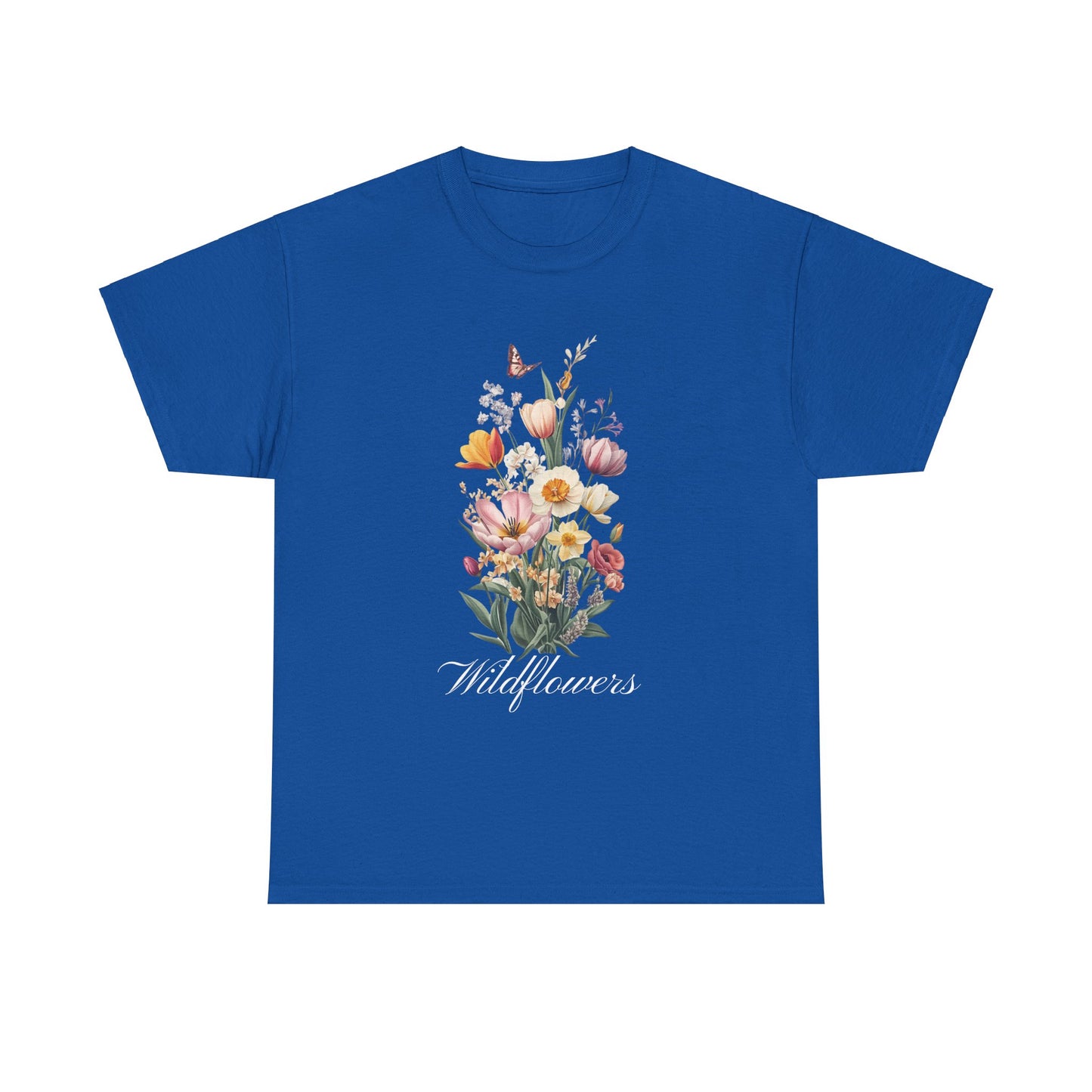 Wildflowers Unisex Cotton Tee - Floral Graphic Shirt for Nature Lovers