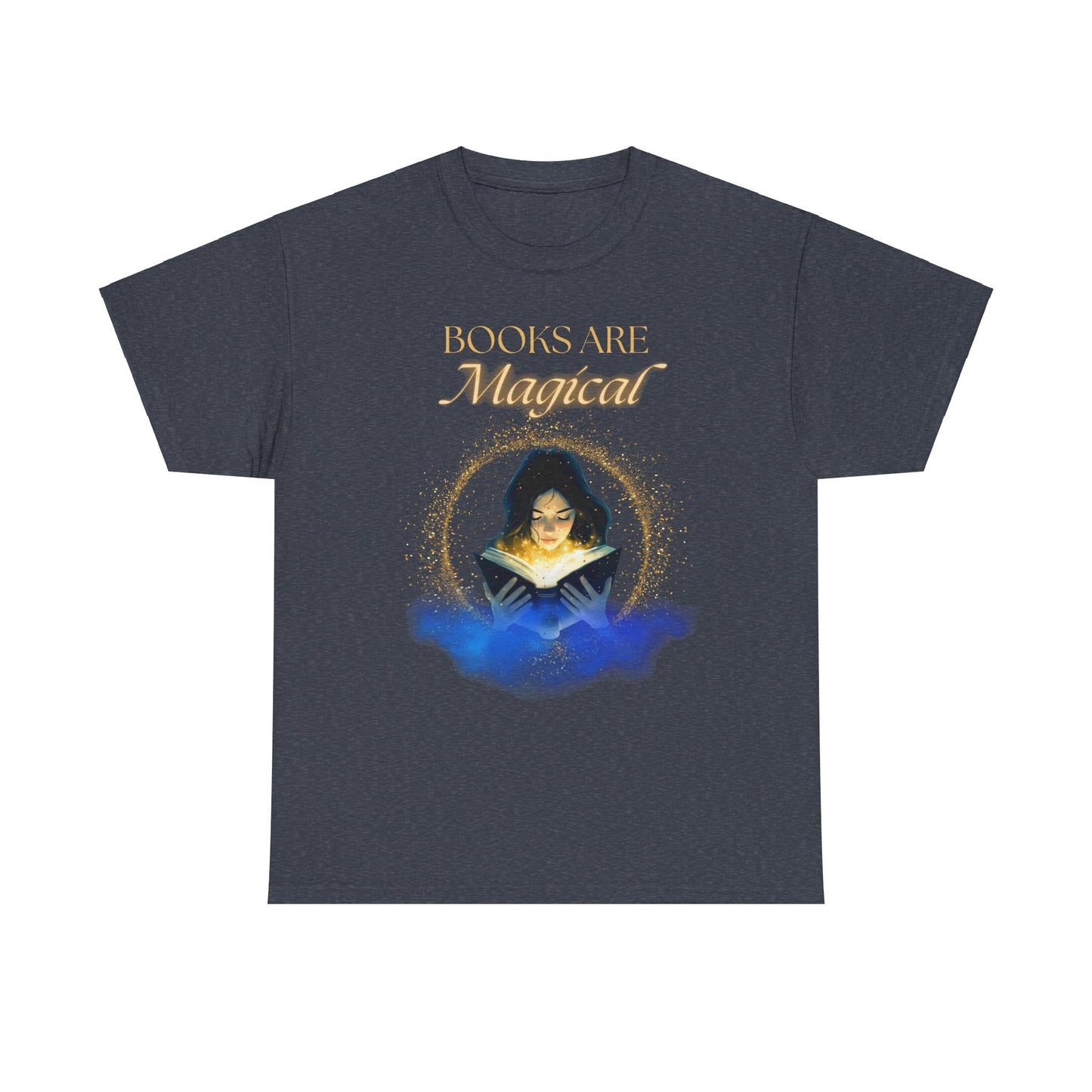 Cozy 'Books Are Magical' Unisex Cotton Tee – Perfect for Book Lovers!