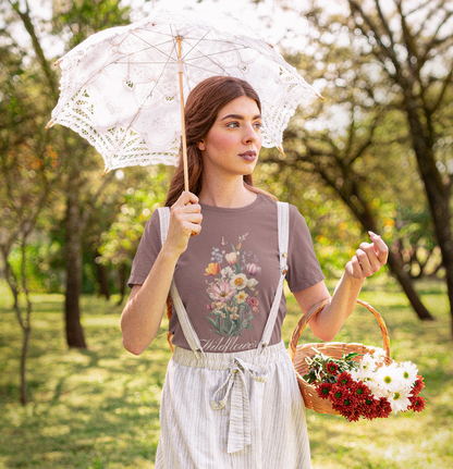 Wildflowers Unisex Cotton Tee - Floral Graphic Shirt for Nature Lovers