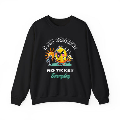 Cheerful '5 AM Concert' Unisex Crewneck Sweatshirt – Cozy and Fun for Early Birds!