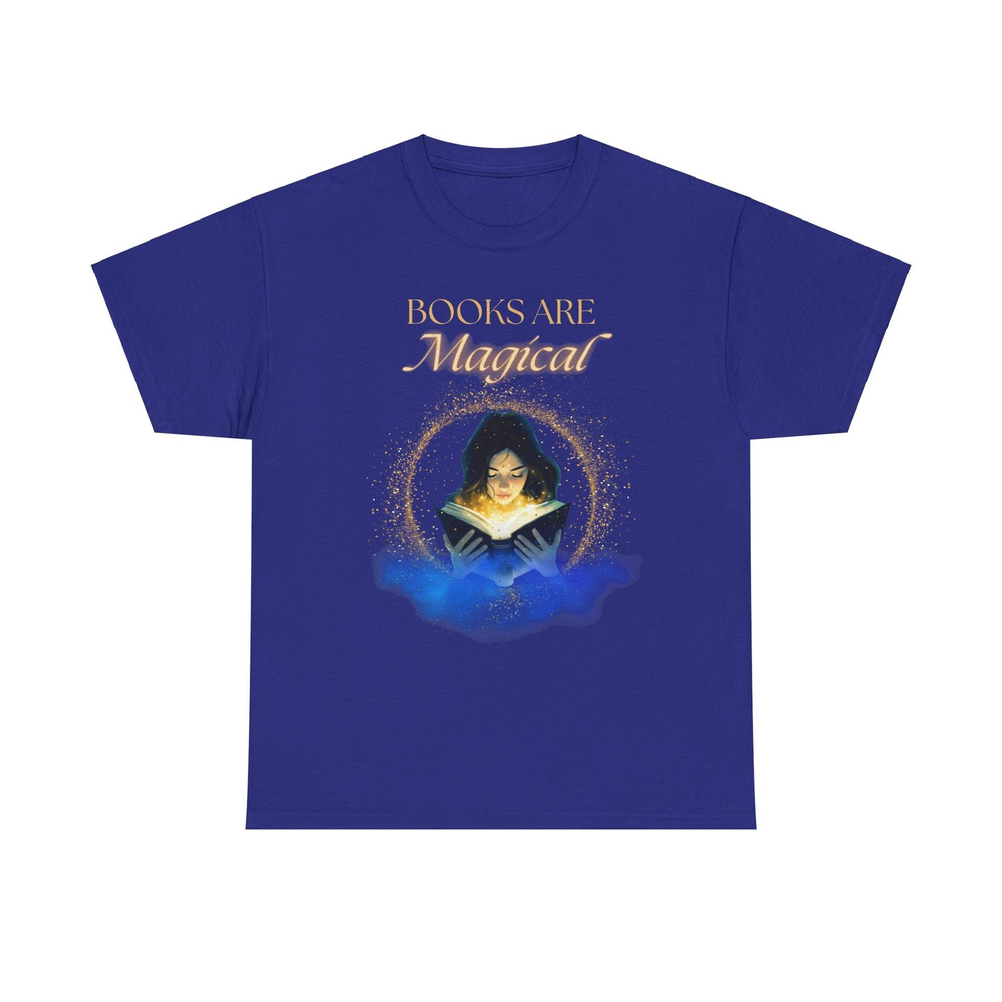 Cozy 'Books Are Magical' Unisex Cotton Tee – Perfect for Book Lovers!