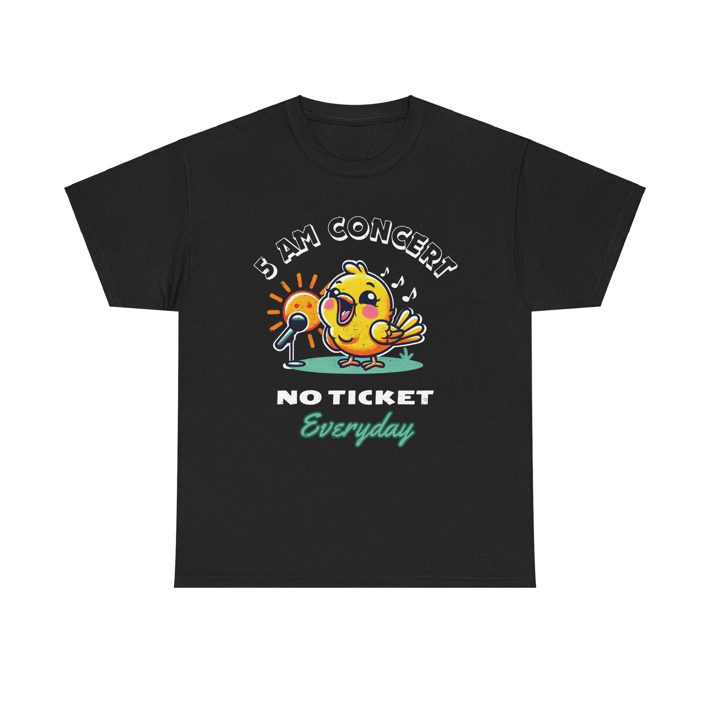 Cheerful '5 AM Concert' Unisex Cotton Tee – Cozy and Fun for Early Birds!