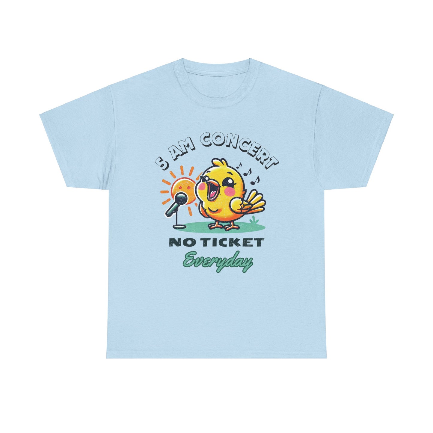 Cheerful '5 AM Concert' Unisex Cotton Tee – Cozy and Fun for Early Birds!