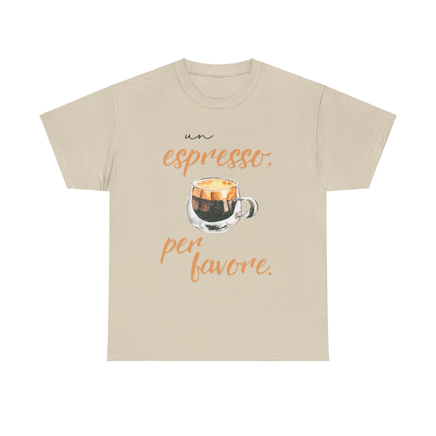 Espresso Vibes: "Un Espresso, Per Favore" Cotton Tee