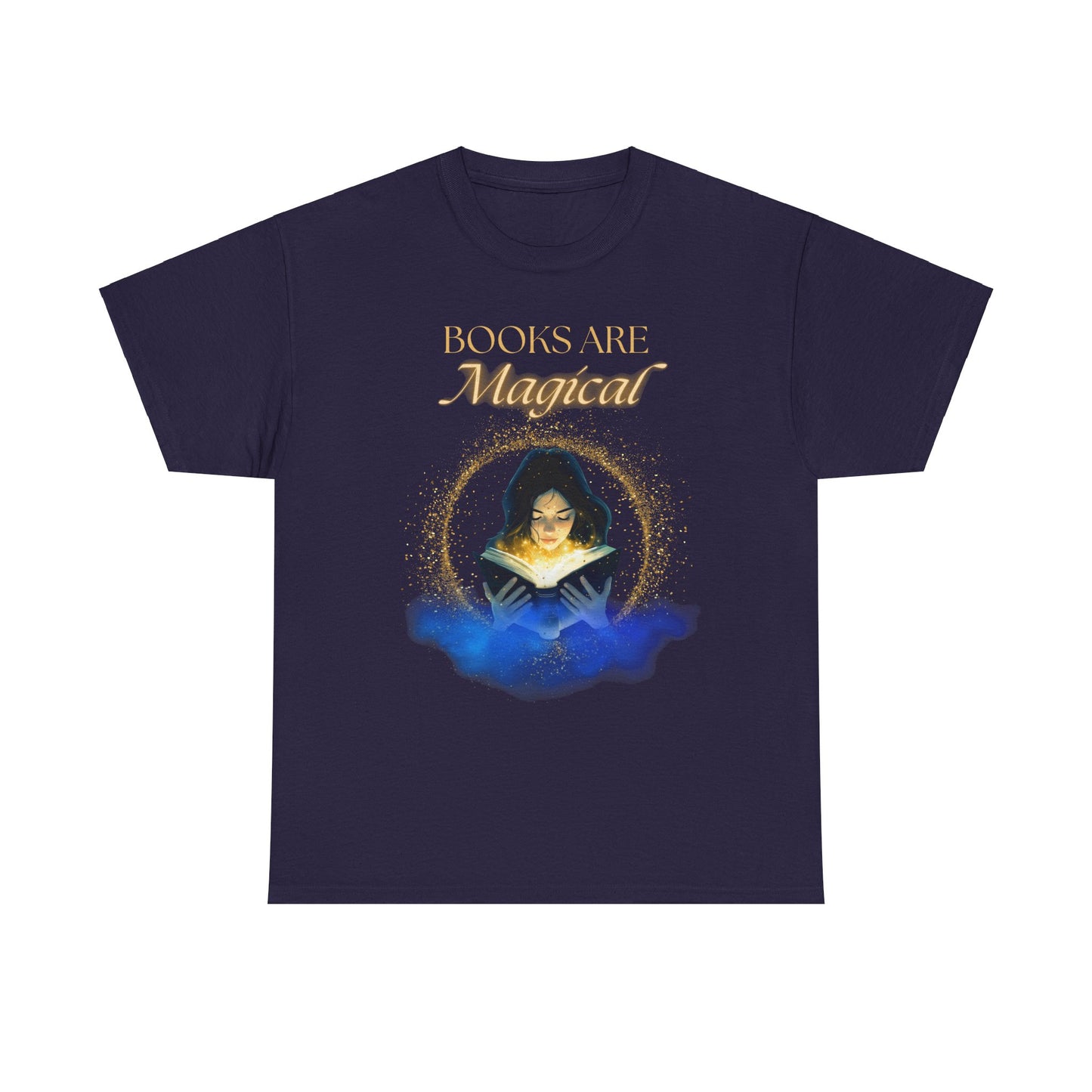 Cozy 'Books Are Magical' Unisex Cotton Tee – Perfect for Book Lovers!