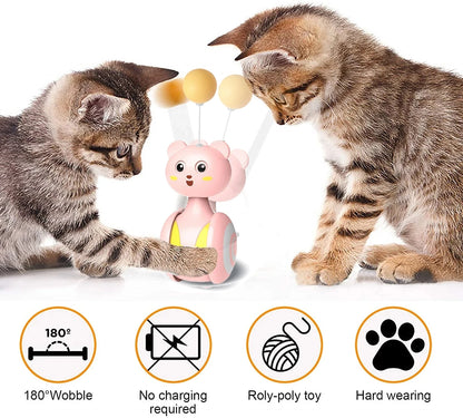 TumbleTease Balancing Tumbler Toy for Cats & Small Dogs